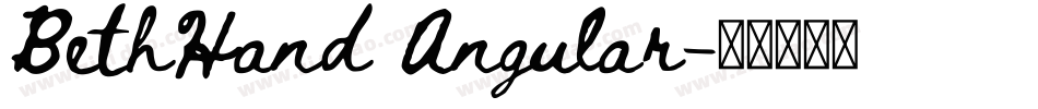 BethHand Angular字体转换